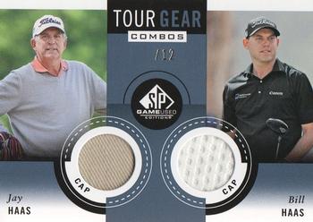 2014 SP Game Used - Tour Gear Combos Blue #TG2HH Bill Haas / Jay Haas Front