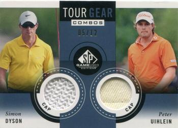 2014 SP Game Used - Tour Gear Combos Blue #TG2UD Peter Uihlein / Simon Dyson Front