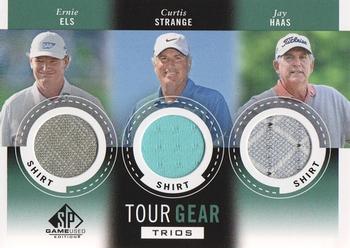 2014 SP Game Used - Tour Gear Triple #TG3SHE Curtis Strange / Jay Haas / Ernie Els Front