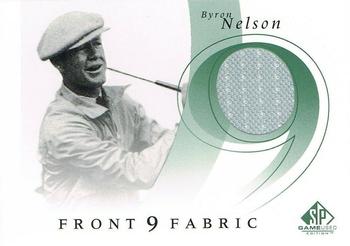 2002 SP Game Used - Front 9 Fabric #F9S-BN Byron Nelson Front
