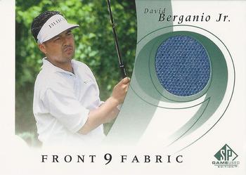 2002 SP Game Used - Front 9 Fabric #F9S-DB David Berganio Jr. Front