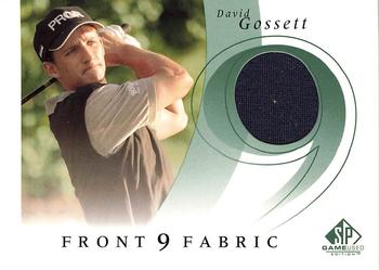 2002 SP Game Used - Front 9 Fabric #F9S-DG David Gossett Front