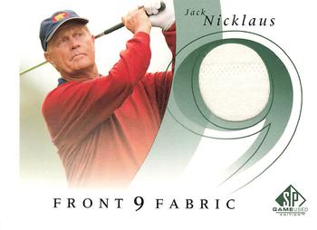 2002 SP Game Used - Front 9 Fabric #F9S-JN Jack Nicklaus Front