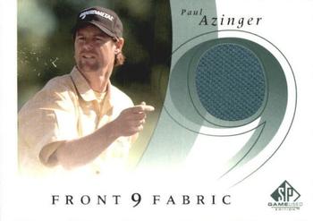 2002 SP Game Used - Front 9 Fabric #F9S-PA Paul Azinger Front