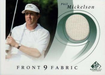 2002 SP Game Used - Front 9 Fabric #F9S-PM Phil Mickelson Front