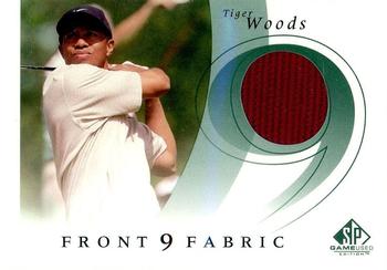 2002 SP Game Used - Front 9 Fabric #F9S-WO Tiger Woods Front