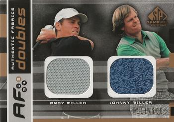 2003 SP Game Used - Authentic Fabrics Doubles #JMAM Johnny Miller / Andy Miller Front