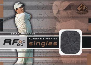 2003 SP Game Used - Authentic Fabrics Singles #AF-BA Billy Andrade Front