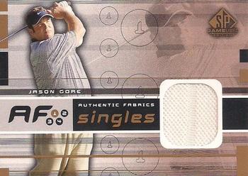 2003 SP Game Used - Authentic Fabrics Singles #AF-JG Jason Gore Front