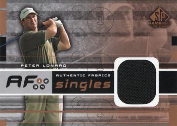 2003 SP Game Used - Authentic Fabrics Singles #AF-PL Peter Lonard Front