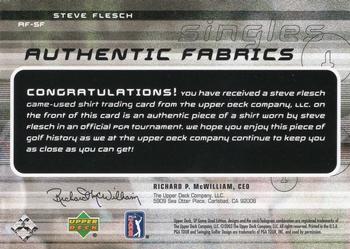2003 SP Game Used - Authentic Fabrics Singles #AF-SF Steve Flesch Back