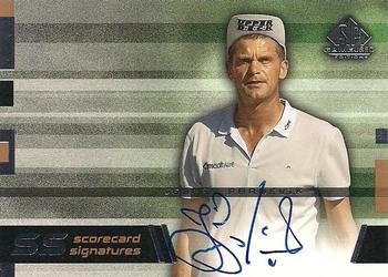 2003 SP Game Used - Scorecard Signatures #SS-JP3 Jesper Parnevik Front