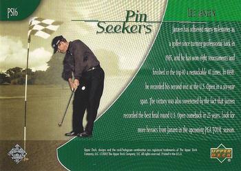 2002 Upper Deck - Pin Seekers #PS16 Lee Janzen Back