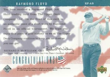 2002 Upper Deck - America's Best #RF-AB Raymond Floyd Back
