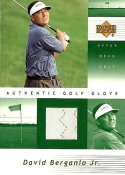 2002 Upper Deck - Authentic Golf Glove #DB-G David Berganio Jr. Front