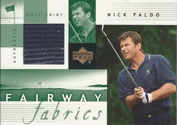 2002 Upper Deck - Fairway Fabrics #NF-FF Nick Faldo Front