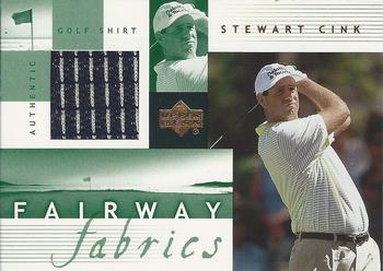 2002 Upper Deck - Fairway Fabrics #SC-FF Stewart Cink Front