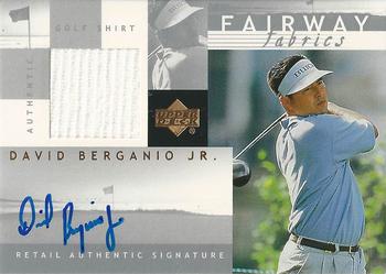 2002 Upper Deck - Fairway Fabrics Signatures Silver #DBAFF David Berganio Jr. Front