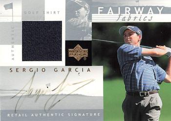 2002 Upper Deck - Fairway Fabrics Signatures Silver #SGAFF Sergio Garcia Front