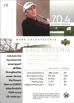 2002 Upper Deck - Silver #13 Mark Calcavecchia Back