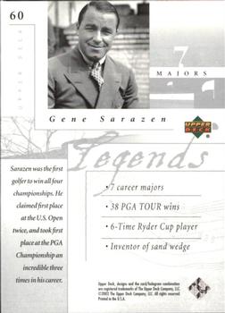 2002 Upper Deck - Silver #60 Gene Sarazen Back