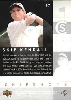 2002 Upper Deck - Silver #97 Skip Kendall Back