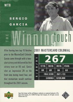 2002 Upper Deck - Winning Touch #WT8 Sergio Garcia Back