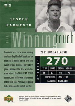 2002 Upper Deck - Winning Touch #WT9 Jesper Parnevik Back
