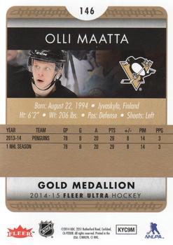 2014-15 Ultra - Gold Medallion #146 Olli Maatta Back