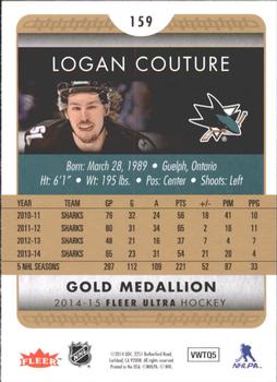 2014-15 Ultra - Gold Medallion #159 Logan Couture Back