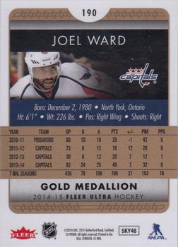 2014-15 Ultra - Gold Medallion #190 Joel Ward Back