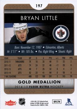 2014-15 Ultra - Gold Medallion #197 Bryan Little Back