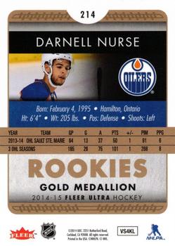 2014-15 Ultra - Gold Medallion #214 Darnell Nurse Back