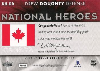 2014-15 Ultra - National Heroes #NH-DD Drew Doughty Back