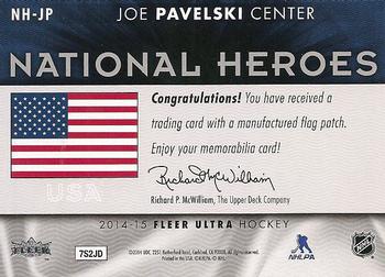 2014-15 Ultra - National Heroes #NH-JP Joe Pavelski Back