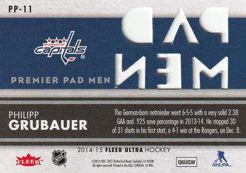 2014-15 Ultra - Premier Pad Men #PP-11 Philipp Grubauer Back