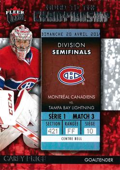 2014-15 Ultra - Road to the Championship #RTCMC-CP Carey Price Front