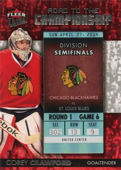 2014-15 Ultra - Road to the Championship #RTCCB-CC Corey Crawford Front