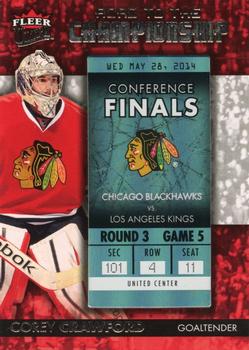 2014-15 Ultra - Road to the Championship #RTCCB-CC Corey Crawford Front