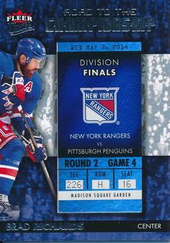 2014-15 Ultra - Road to the Championship #RTCNYR-BR Brad Richards Front