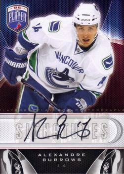 2009-10 Upper Deck Be A Player - Signatures #S-AX Alexandre Burrows Front
