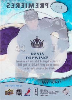 2009-10 Upper Deck Ice #118 Davis Drewiske Back