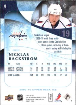 2009-10 Upper Deck Ice #8 Nicklas Backstrom Back