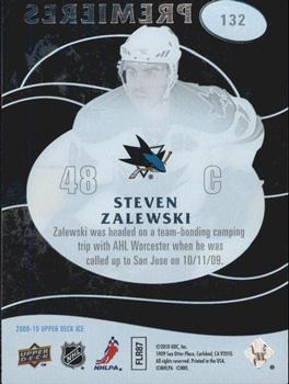2009-10 Upper Deck Ice #132 Steven Zalewski Back