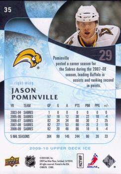 2009-10 Upper Deck Ice #35 Jason Pominville Back