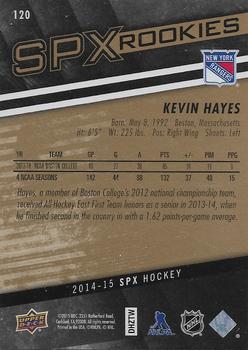 2014-15 SPx #120 Kevin Hayes Back