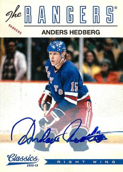 2013-14 Panini Contenders - 2012-13 Panini Classic Signatures Update: Autographs #43 Anders Hedberg Front