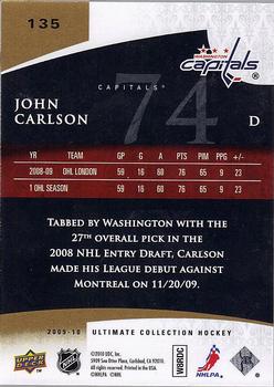 2009-10 Upper Deck Ultimate Collection #135b John Carlson Back