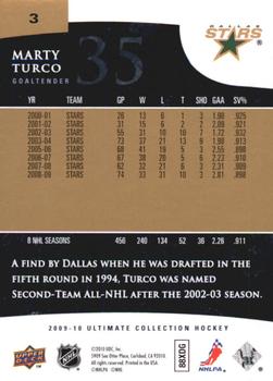 2009-10 Upper Deck Ultimate Collection #3 Marty Turco Back