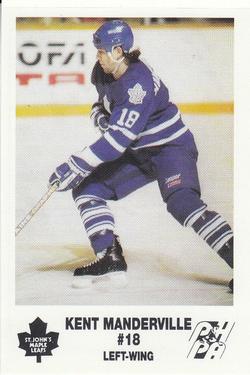 1992-93 St. John's Maple Leafs (AHL) #NNO Kent Manderville Front